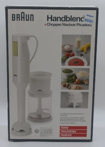 Braun Handheld Immersion Blender w/Chopping & Whipping Attachments w/ Box MR370 - Picture 1 of 12