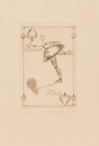 Johannes Vennekamp/Radierung/Skat/ec - escArt/handsigniert/1978/50 Exemplare/26 - Picture 1 of 2