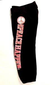 GIRLS JUSTICE " MAKE PEACE HAPPEN" JOGGING PANTS SIZE 7 - Picture 1 of 1