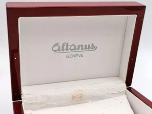 ALTANUS GENEVE Radica Laccata Marrone Elegante Vintage Usata Collezione - Picture 1 of 6