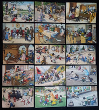 ALFRED MAINZER SWITZERLAND CATS AND MICE POSTCARDS - 29 COLORFUL MINT CARDS