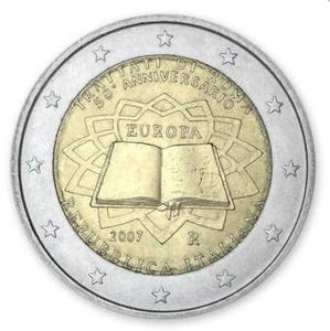 Italy 2 euro coin 2007 "Treaty of Rome (ToR)" UNC - Picture 1 of 2
