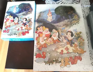 VINTAGE 1973 SPRINGBOK SNOW WHITE WALT DISNEY 100 PIECE PUZZLE COMPLETE !!! - Picture 1 of 4