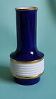 Schumann Arzberg Vintage Vase Wei Porzellan Kobalt Bule Gold Op Art 24Cm Top