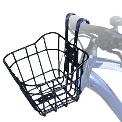 Kids Bike Basket Iron Wire Easy Install Children Bicycle Front Basket Handlebar - Image 1 of 4
