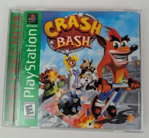 Crash Bash Sony PlayStation 1 PS1 (2000) Authentic Disc & Manual Greatest Hits - Picture 1 of 4