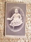 WELL BEHAVED LITTLE GIRL,WATERLOO,NY.VTG 1800'S MINIATURE POCKET SIZE PHOTO*MCP1