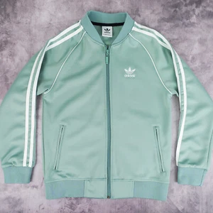 Adidas Youth Girls' Track Jacket • mint green • M (EXCELLENT CONDITION) - Picture 1 of 9