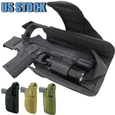 Adjustable Tactical MOLLE OWB Pistol Holster for Gun with Light/Laser Attachment - Image 1 of 4