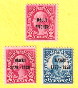 SELLO DE EE. UU. JIS36 SC# 646-648 2-5c 1928 **COMO NUEVO CASI NUEVO FVF 811 - Imagen 1 de 2