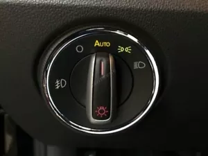 Fits Skoda Roomster 2006-2015 Chrom Ring für Lichtschalter Aluminium poliert x1 - Imagen 1 de 3