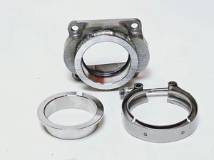 CT20 Downpipe Turbo Flange 2.5" Outlet Vband Kit Fits Toyota 22RTE 2.4L 4Runner - Picture 1 of 3