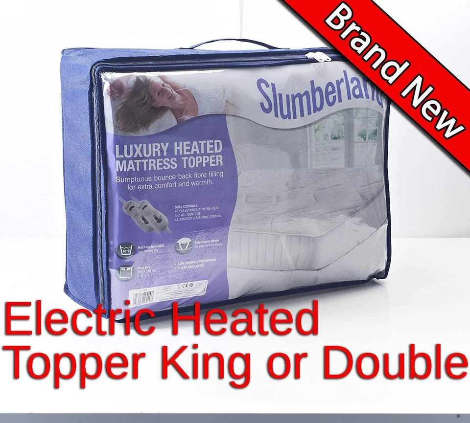 Slumberland Electric Heated Mattress Topper Dual Control Under Blanket - Image 1 of 1