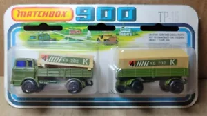 Vintage Lesney Matchbox 900 TP-15 Mercedes Truck & Trailer Two-Pack Sealed (I-1) - Picture 1 of 12