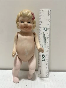 Original Occupied Japan Bisque Doll 6” Moveable Arms & Legs Vintage Nostalgia - Picture 1 of 6