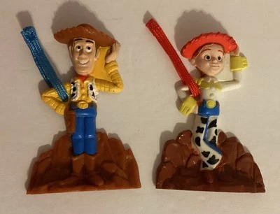 Toy Story 2 1999 adornos Woody & Jessie General Mills cereal premium colgador Foto 1 de 4