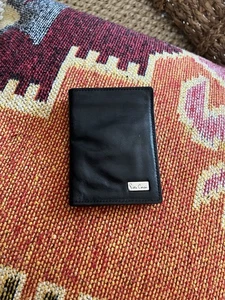 Pierre Cardin Men's Black Leather Slim Credit Card Wallet Bifold - Picture 1 of 4