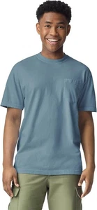 Comfort Colors Adult Short Sleeve Pocket Tee, Style 6030 X-Large, Ice Blue  - Picture 1 of 6