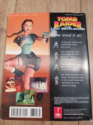1999 Tomb Raider Last Revelation Official Prima Strategy Game Guide magazine  - Image 1 of 4