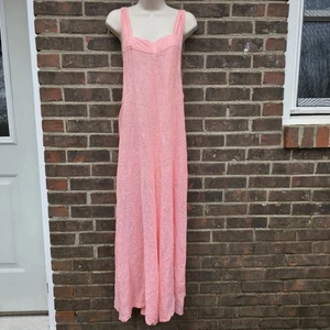 Haute Hippie Style Size M Coral Orange Adjustable Jumpsuit Boho Western Country - Picture 1 of 6