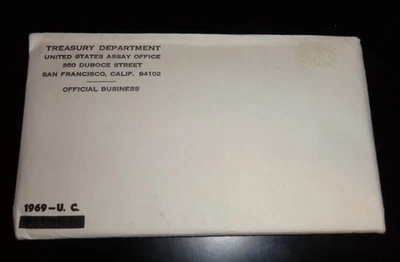 1969 MINT SET. ISSUED BY US MINT. Envelope Sealed / Unopened - Image 1 of 2