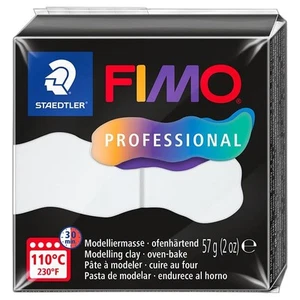 STAEDTLER Polymer Modelling Clay FIMO Professional Oven Bake Clay White57g - Picture 1 of 5