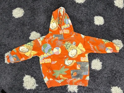 Excelente sudadera con capucha BILLIONAIRE BOY'S CLUB Utopía naranja vibrante para niños pequeños talla 4 T Foto 1 de 3