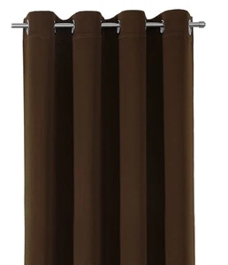 RIDEAU Thermovorhang Fertiggardine blickdicht Ösen 140x260 cm dunkelbraun - Bild 1 von 1