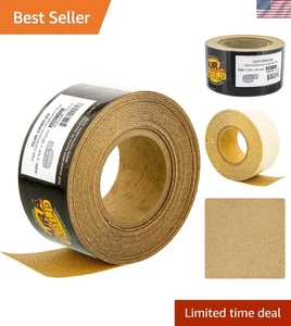 Papel de lija PSA de óxido de aluminio de 80 granos, rollo de 20 yardas, ideal para automoción y madera - Imagen 1 de 7