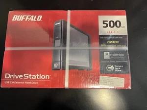 Buffalo 500GB USB 2.0 DriveStation External Hard Drive HD-HC500U2 Black 500 GB - Picture 1 of 4