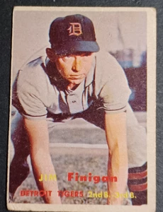 1957 Topps #248 Jim Finigan - NO MAJOR CREASES - NICE COLOR -OFF CENTERED -SC-22 - Picture 1 of 2
