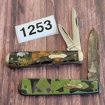 Lot Of 2 Imperial Folding Pocket Knives Made In USA For Pars Or Repair - Image 1 of 3