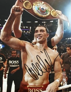 Wladimir Klitschko signiert Box Olympia Foto Unterschrift Autogramm signed (40) - Bild 1 von 3