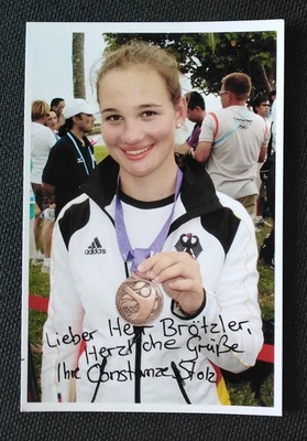 15404 Constanze Stolz Segeln Foto original signiert - Bild 1 von 2