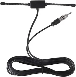 Universal Car Stereo AM FM Dipole Antenna,Hidden Adhesive Mount Male - Picture 1 of 6
