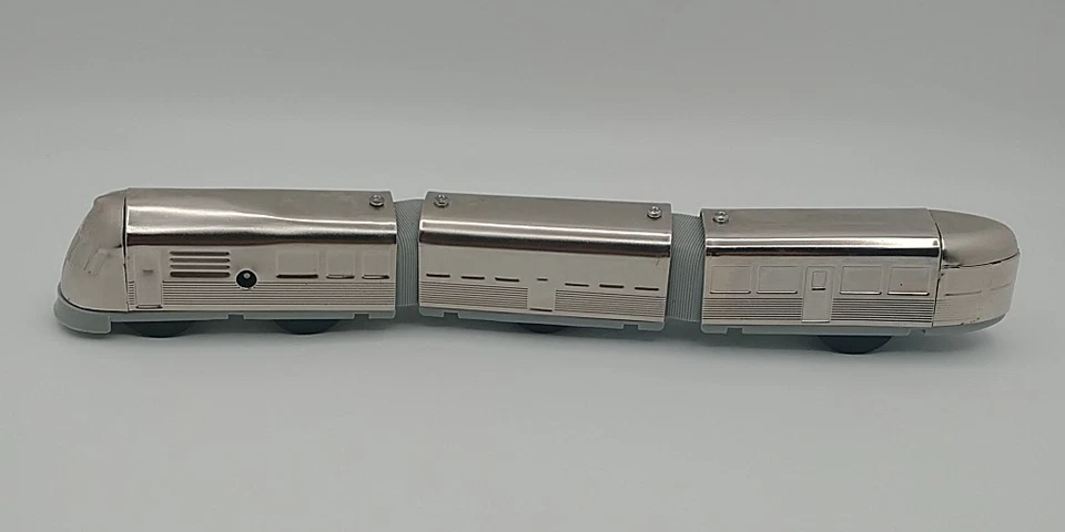 Tren de juguete mecánico Streamliner Schyling Zephyr de 3 piezas cuerda SIN LLAVE Foto 1 de 4
