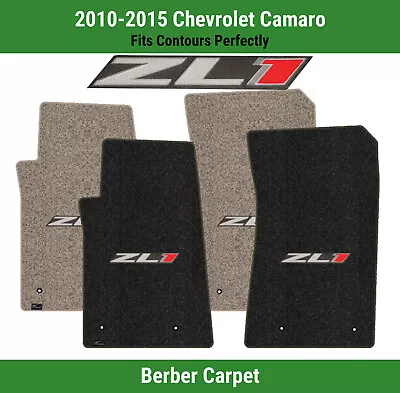 Lloyd Berber Front Row Carpet Mats for '10-15 Chevrolet Camaro w/Camaro ZL1 Logo - Image 1 of 4