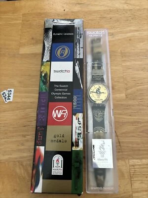Reloj Swatch Vintage EE. UU. 1996 Atlanta Olympic Oficial Cuarzo Cronógrafo con Caja Foto 1 de 4