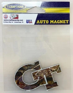 GT YELLOW JACKETS CAMO GT LOGO 3 Inch Die-Cut MAGNET Georgia Tech - Picture 1 of 1