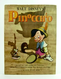 Walt Disney's Version of PINOCCHIO Random House 1939 First Edition HBDJ EXC L1 - Imagen 1 de 8