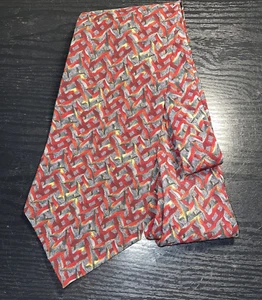 Stonehenge Cocktail Collection Designer Tie Mens Silk Necktie USA Gray Rust Gree - Picture 1 of 21