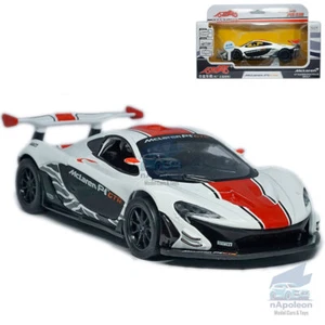 Modellino auto da corsa McLaren P1 GTR 1:32 pressofuso veicolo giocattolo collezione regalo bambino bianco - Foto 1 di 12