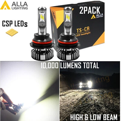 Alla Lighting 9004 Headlight LED Car Headlights Conversion Bulb Lamp Xenon White - Image 1 of 4