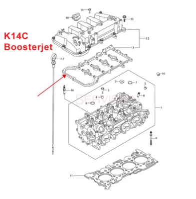 SUZUKI SX4/VITARA/SWIFT M15-M16-K14C Engine Valve Tappet Cam ROCKER COVER Gasket - Image 1 of 4