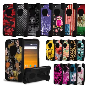 Estuche resistente a prueba de golpes con cubierta de soporte para ZTE Blade Force N9517 hoja X Z965 - Imagen 1 de 36