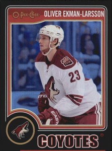 2014-15 O-Pee-Chee Black Rainbow #16 Oliver Ekman-Larsson /100