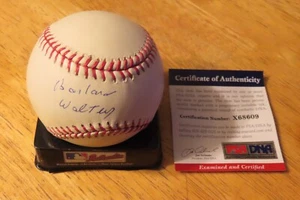 Broadcast Journalist BARBARA WALTERS signed Baseball PSA/DNA X68609 - Picture 1 of 4
