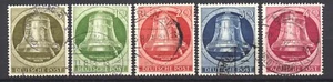 Germany BERLIN WEST "Freiheitsglocke Serie I" Used MI#75-79 (200€) - Picture 1 of 2
