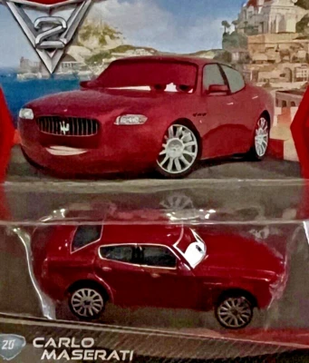 COCHES DISNEY PIXAR "CARLO MASERATI", NUEVOS EN PAQUETE, ENVÍO A TODO EL MUNDO Foto 1 de 2