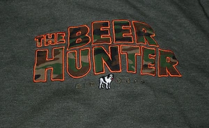 Medium NWOT Men's Big Dogs The Beer Hunter LS Hooded Sweatshirt Hoodie - Picture 1 of 4
